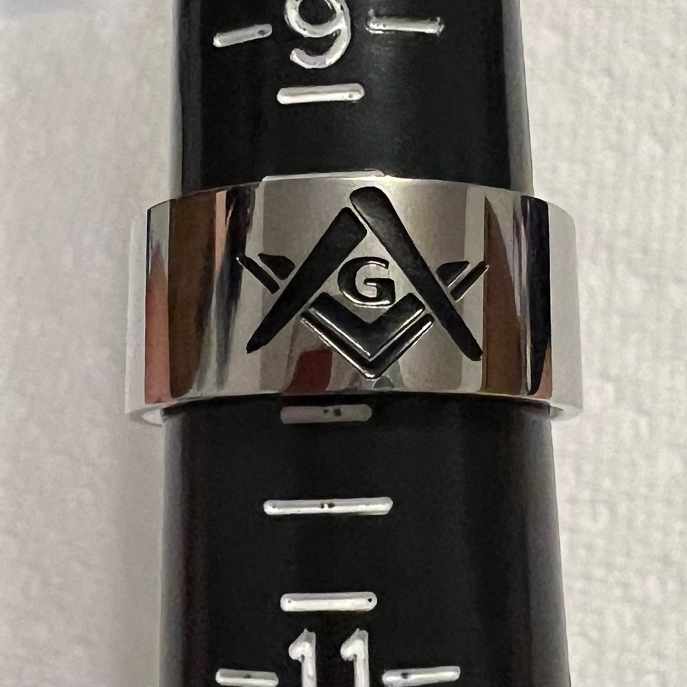 Stainless Steel Masonic Ring